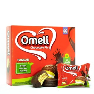 Bánh Omeli Chocolate Pie vị lá dứa 300g