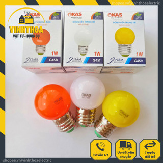 Bóng đèn led trang trí okas g45 1w e27