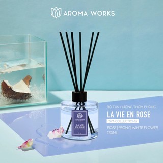 Tinh Dầu Tán Hương Que Mây Aroma Works Reed Diffuser - Spa Collections 130ml