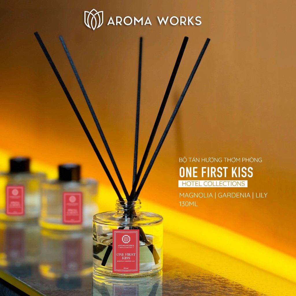 Tinh Dầu Tán Hương Que Mây Aroma Works Reed Diffuser - Hotel Collections 130ml