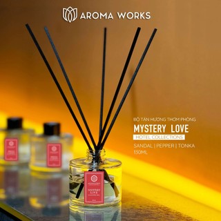 Tinh Dầu Tán Hương Que Mây Aroma Works Reed Diffuser - Hotel Collections 130ml