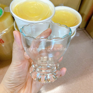 (Tặng kèm bấc) Bộ 6 Cốc 200ml Làm Nến Cúng Dường
