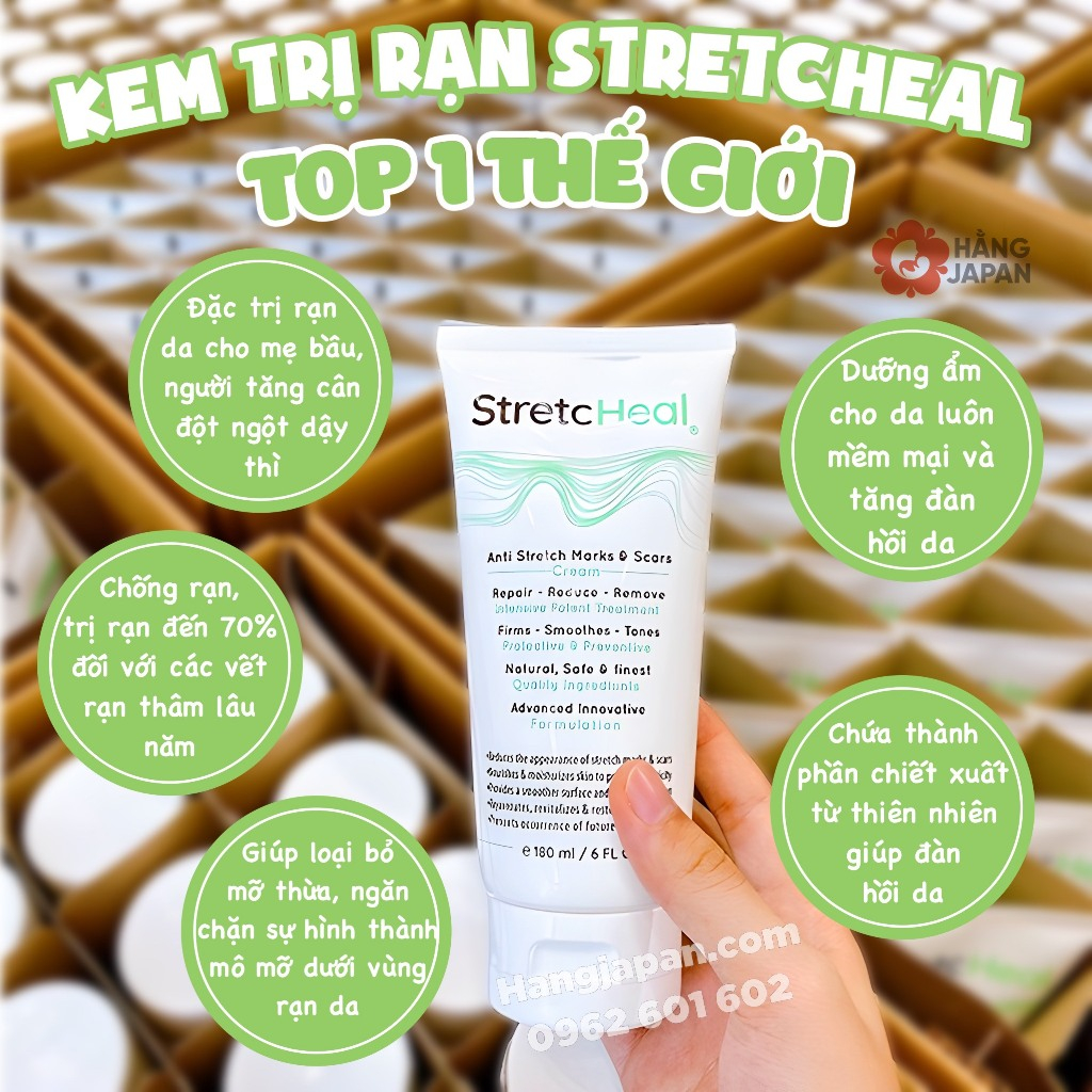 Kem Chống Rạn Da Tốt Nhất StretcHeal Chính Hãng Mỹ 180ml