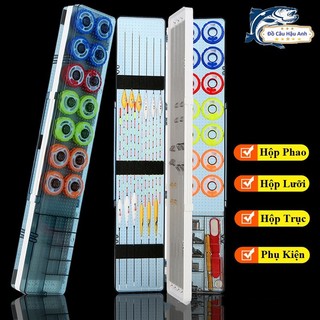 Hộp Đựng Phụ Kiện Câu Đài, Hộp Đựng Phao ABS đa năng kèm trục Silicon cao cấp HPK13