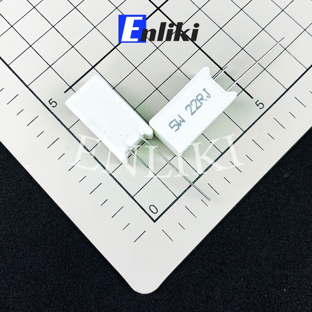Điện Trở Sứ 5W 0.22R Loại Đứng