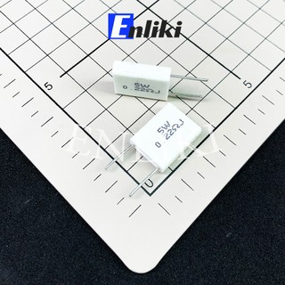 Điện Trở Sứ 5W 0.22R Loại Đứng