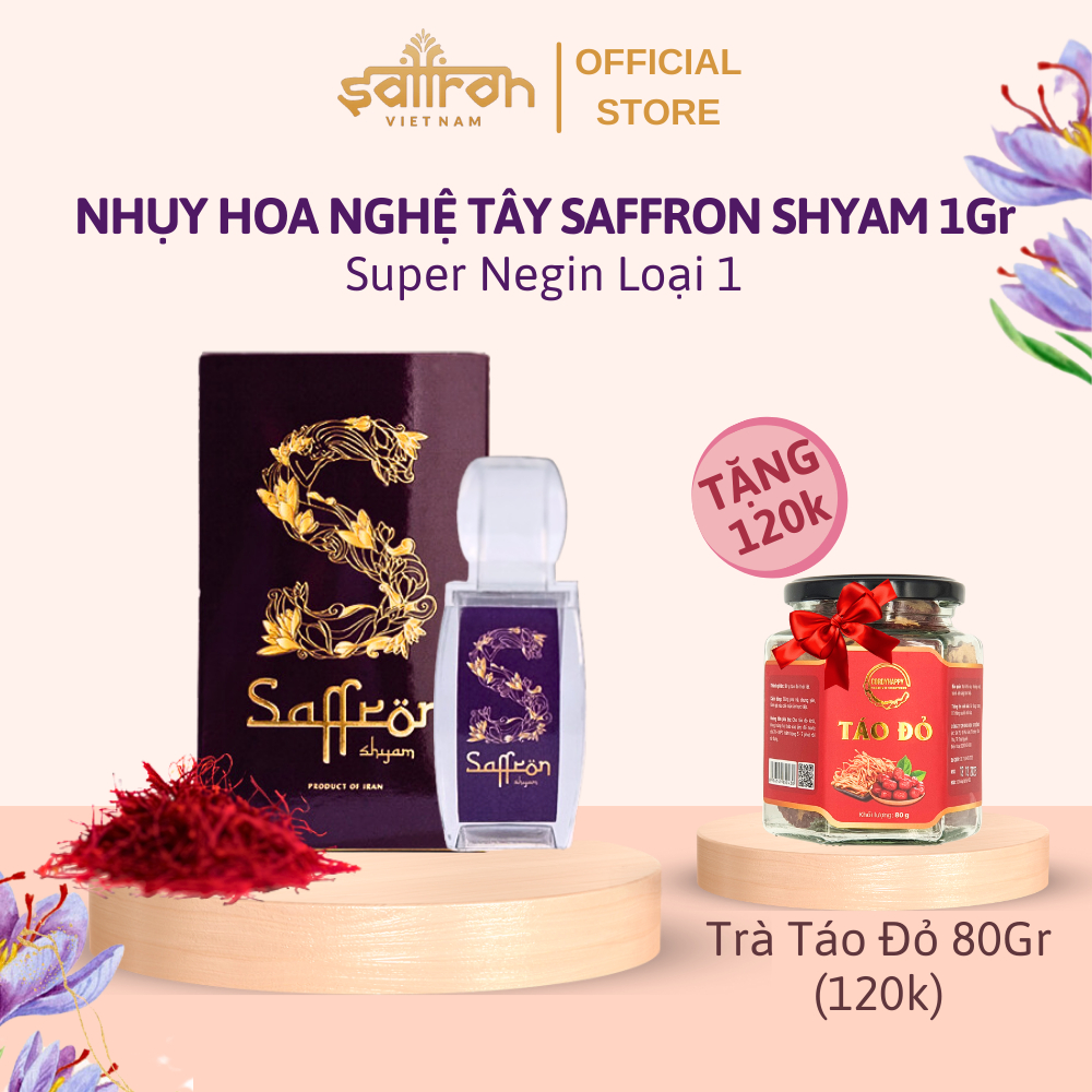 Nhụy Hoa Nghệ Tây Saffron Shyam Loại Super Negin 1Gr