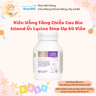 [Date Mới] MẪU MỚI_Viên Uống Tăng Chiều Cao Bio Island Úc Lysine Step Up 60 Viên Cho Trẻ Từ 6 Tuổi Trở Lên