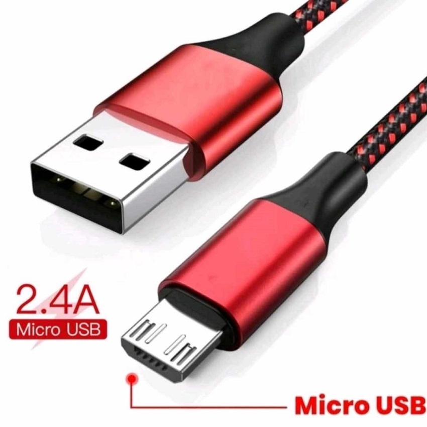 Dây sạc micro usb dài 1m 2m andoird - Cáp sạc bọc dù dùng cho xiaomi oppo ss ...vv