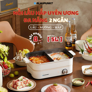 Nồi lẩu hấp đa năng uyên ương 2 ngăn 5l blaupunkt