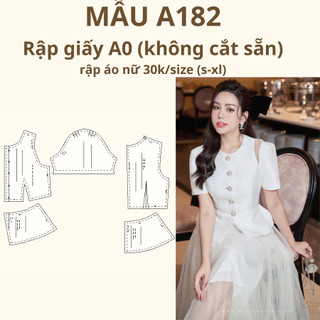 Rập giấy a0 áo cách điệu a182