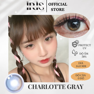 Kính áp tròng cao cấp IRIS Charlotte Gray Lens +Tặng kèm khay dụng cụ | Có độ cận từ 0 - 6 độ