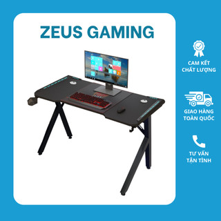 Bàn làm việc,bàn gaming thiết kế cá tính hiện đại ,chân sắt 40x40mm chắc chắn,kèm PK Giáp LED,giá đựng cốc,treo tai nghe