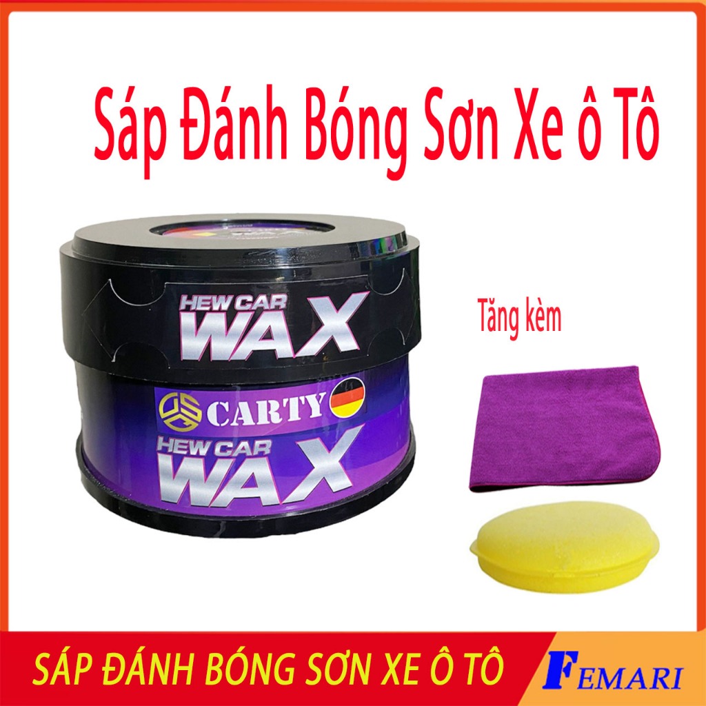 [ Hàng Xịn ] Sáp Đánh Bóng Sơn Xe Ô tô - Phủ Bóng Ceramic Làm Đẹp Xe FEMARI