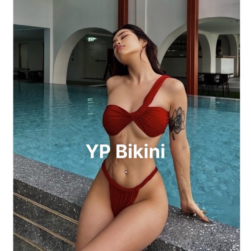 Bikini 2 mảnh đồ bơi áo tắm chéo vai quần khoe Mông .HÌNH Thật ( sẵn hàng - hỏa tốc) | BigBuy360 - bigbuy360.vn