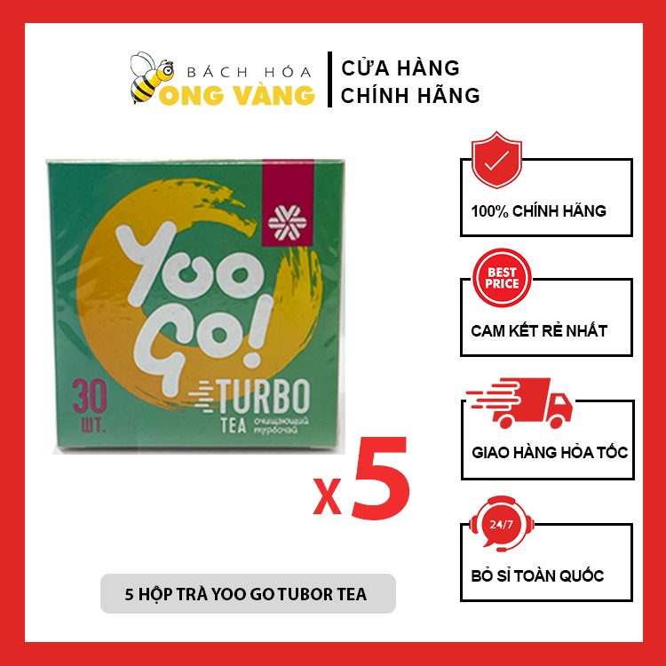 COMBO 5 Hộp Trà Yoo go Turbo Tea Siberian Health - HÀNG MỚI NHẤT - CHÍNH HÃNG