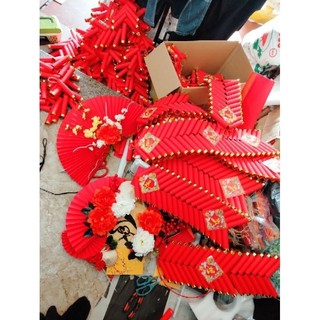 Mô hình dây pháo giấy đỏ thủ công trang trí Tết