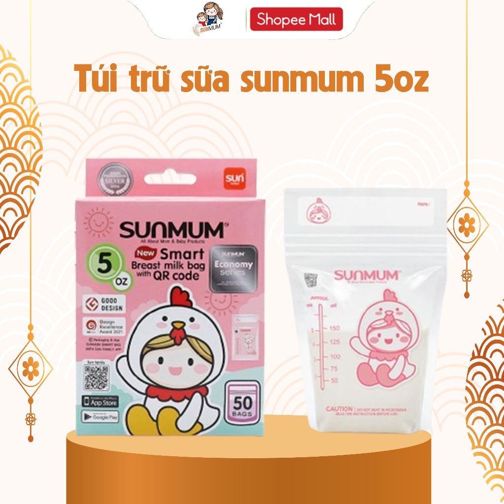 Túi trữ sữa Sunmum 150ml 5oz