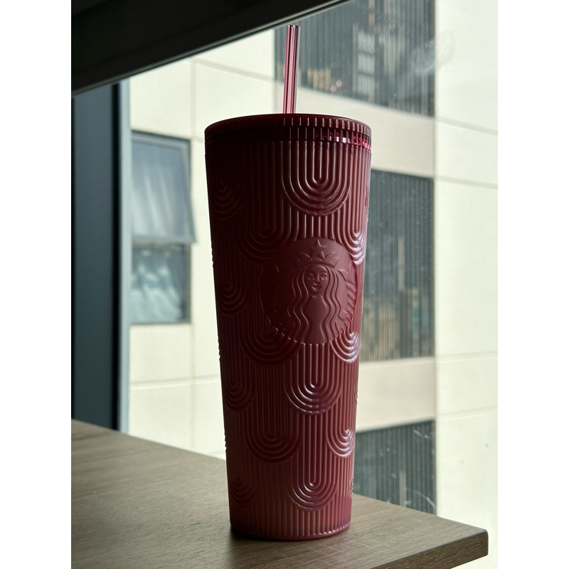 Ly Starbucks Gradient Pink Wave tag Us