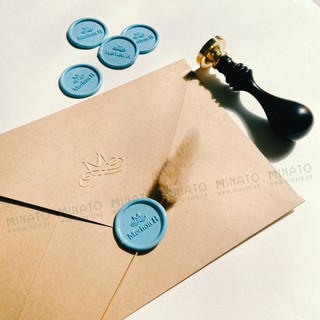 DẤU SÁP NIÊM PHONG THIỆP CƯỚI - THEO YÊU CẦU (Inbox mình để làm file nhé) - 2.5 cm