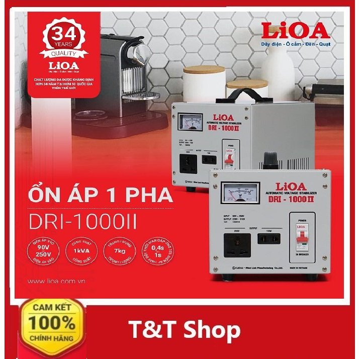 Ổn áp 1 pha Lioa 1KVA