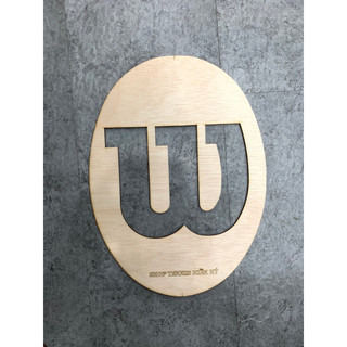 Logo mặt vợt tennis logo Wilson, Yonex, Head