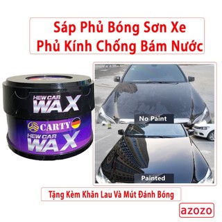 Sáp phủ bóng sơn xe ô tô - phủ ceramic ô tô - đánh bóng sơn xe phủ kính chống bám nước azozo