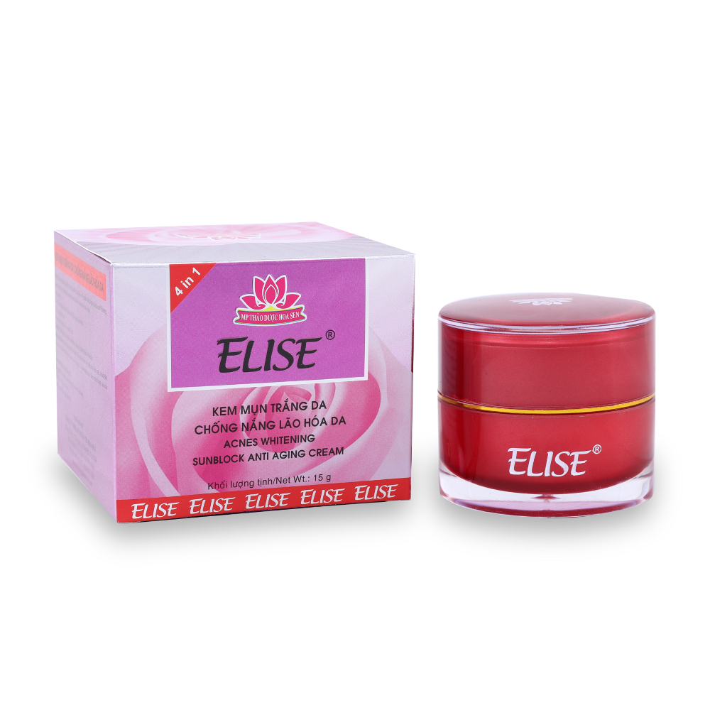 Elise kem mụn trắng da chống nắng lão hóa da 15g