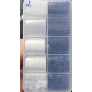 Sét 10 kiểu Foil dán móng (size 20*4cm/cuộn)