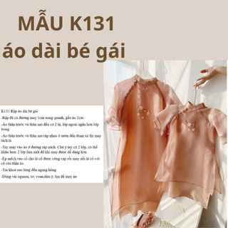 RẬP GIẤY A0 ÁO DÀI BÉ GÁI K131