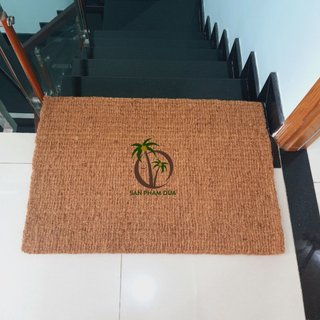 Thảm chùi chân bằng xơ dừa tự nhiên - sản phẩm thủ công bền đẹp