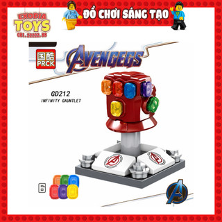 Xếp hình găng tay vô cực Iron Man + 6 viên đá Avengers Infinity Gauntlet - Đồ Chơi Lắp Ghép Sáng Tạo - LELE GD212