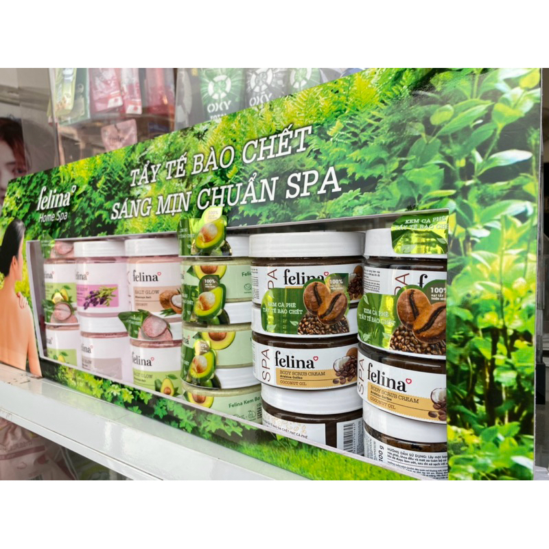 muối tắm hồng tẩy  tế bào chết toàn thân SPA felina hàng công ty 500g sản phẩm được shop cam kết chính hãng