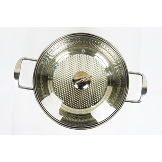 Nồi lẩu inox 28cm sử dụng cho bếp từ hồng ngoại