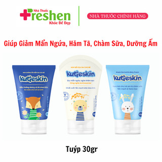KUTIESKIN - BỘ SẢN PHẨM CHĂM SÓC LÀN DA BÉ [DƯỠNG ẨM, CHÀM SỮA, NGỨA, HĂM, KUTIE SKIN]
