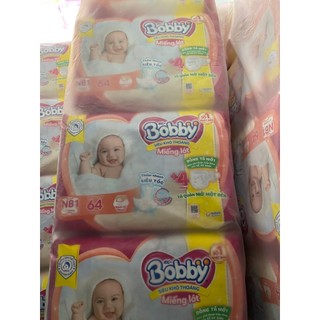 [MẪU MỚI TẶNG 4 MIẾNG] Miếng Lót Bobby Newborn 1 (64+4 miếng)