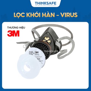Mặt nạ phòng độc 3M 3200 phin 3301K lọc hơi hữu cơ, bụi mịn, phun thuốc sâu Mặt nạ 3m chính hãng