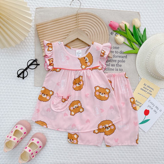 Bộ tole/lanh cánh tiên quần lửng - KN Kids