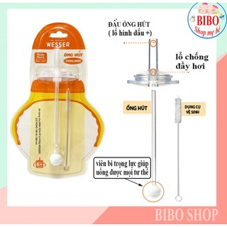 Ống hút thay thế cho bình cổ rộng Wesser 180ml/260ml và Cổ Hẹp
