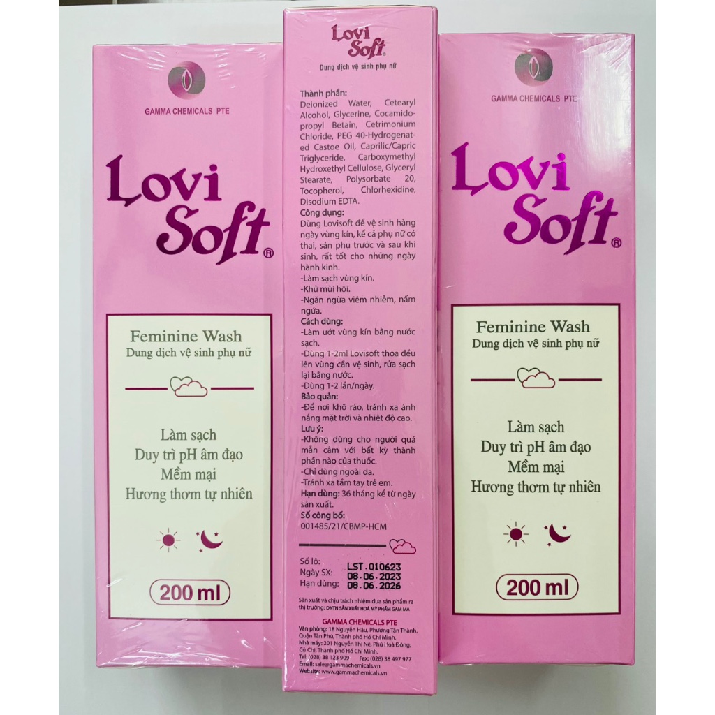 Dung dịch vệ sinh phụ nữ Lovi Soft 200ml