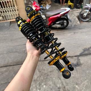 Phuộc sau RCB Ty MẠ VÀNG TĂNG VÀNG gắn sirius jupiter wave dream cub ( 280/330)mm Future Blade