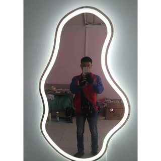 Gương decor hình hạt đậu treo tường
