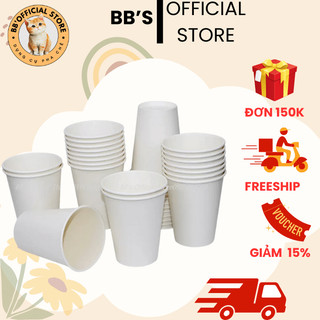 50 ly giấy cốc giấy 13oz - 375ml dùng một lần hai lớp cao cấp 50lg