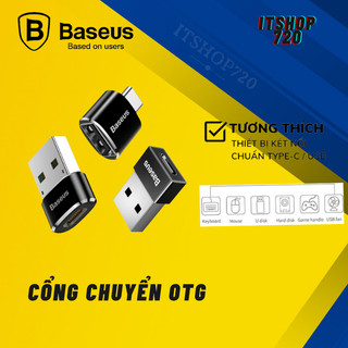  Đầu chuyển đổi Baseus type c to usb   Baseus USB to Type c   Baseus micro usb to type c 