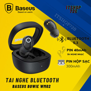 Tai Nghe Nhét Tai Không Dây Baseus Bowie WM02 Bluetooth 5.3 TWS/ Baseus WM01 TWS Chống Ồn Bluetooth 5.0