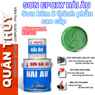 Sơn kẽm chuyên dụng EPOXY HẢI ÂU - Đủ màu ( Bộ 1L, 2 lon gồm 800ml sơn và 200ml keo)