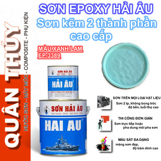 Sơn kẽm chuyên dụng EPOXY HẢI ÂU - Đủ màu ( Bộ 1L, 2 lon gồm 800ml sơn và 200ml keo)