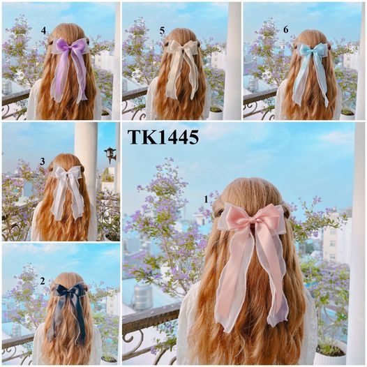 - Kẹp Nơ 2 lớp phối xinh xắn - HÀNG THIẾT KẾ TŨN