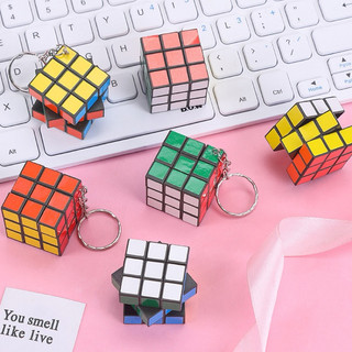combo 6 Móc khoá khối rubik 3x3 nhiều mầu