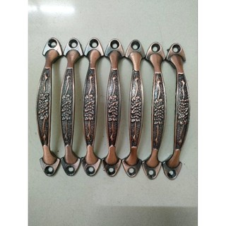 Tay nắm tủ, tay cầm cửa nâu dây hoa 128mm